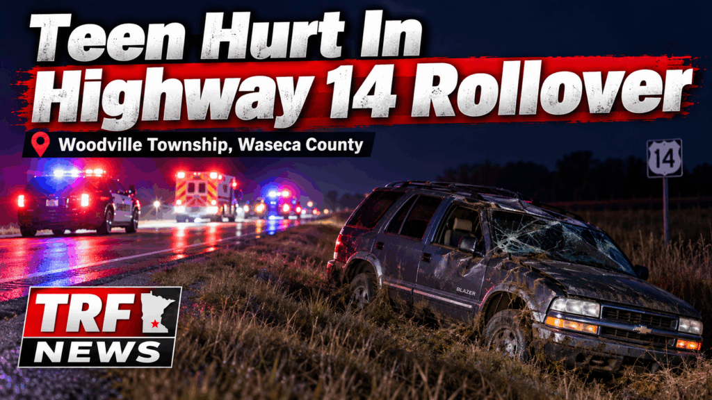 Woodville Township: Teen Hurt in Highway 14 Rollover