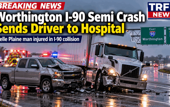 Worthington I-90 Semi Crash Injures 70-Year-Old